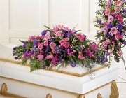 Blanket of Flowers Casket Spray from Backstage Florist in Richardson, Texas